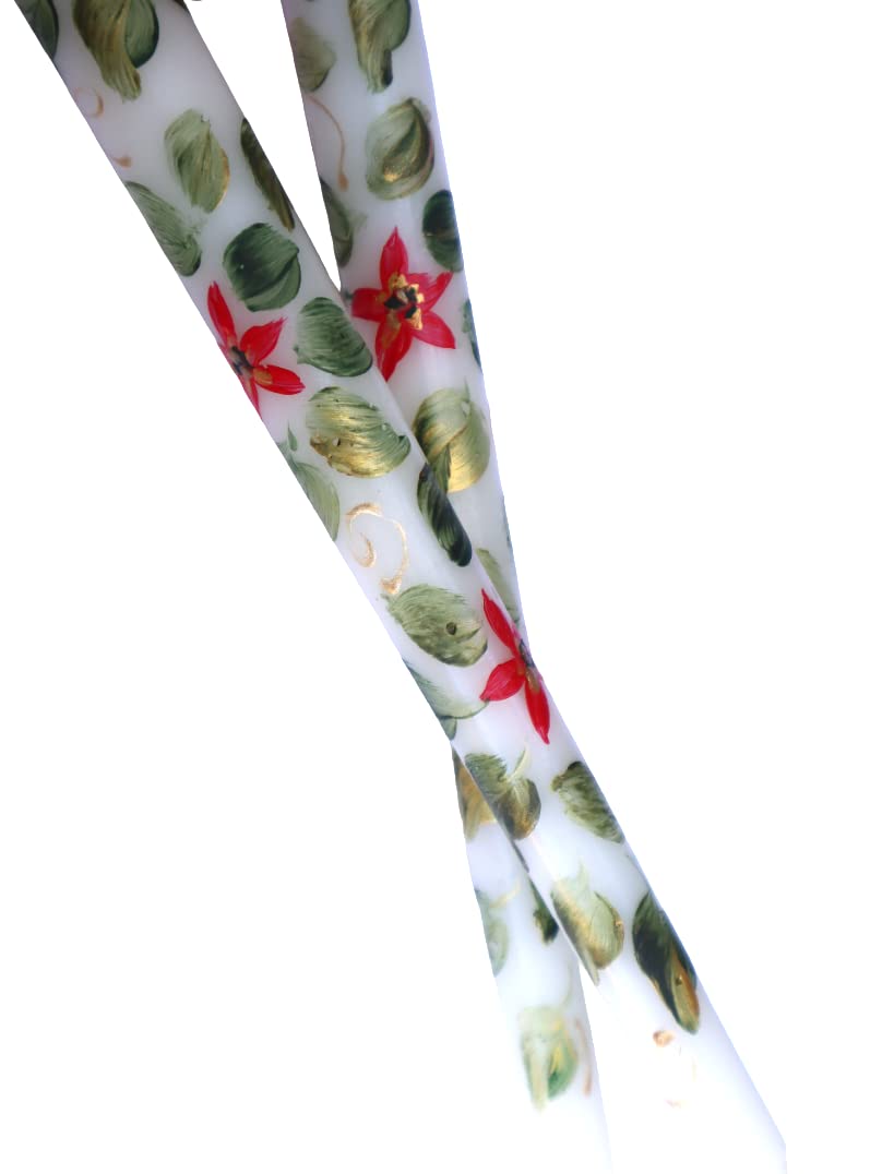 10 inch tall two piece taper candle set for tablescape