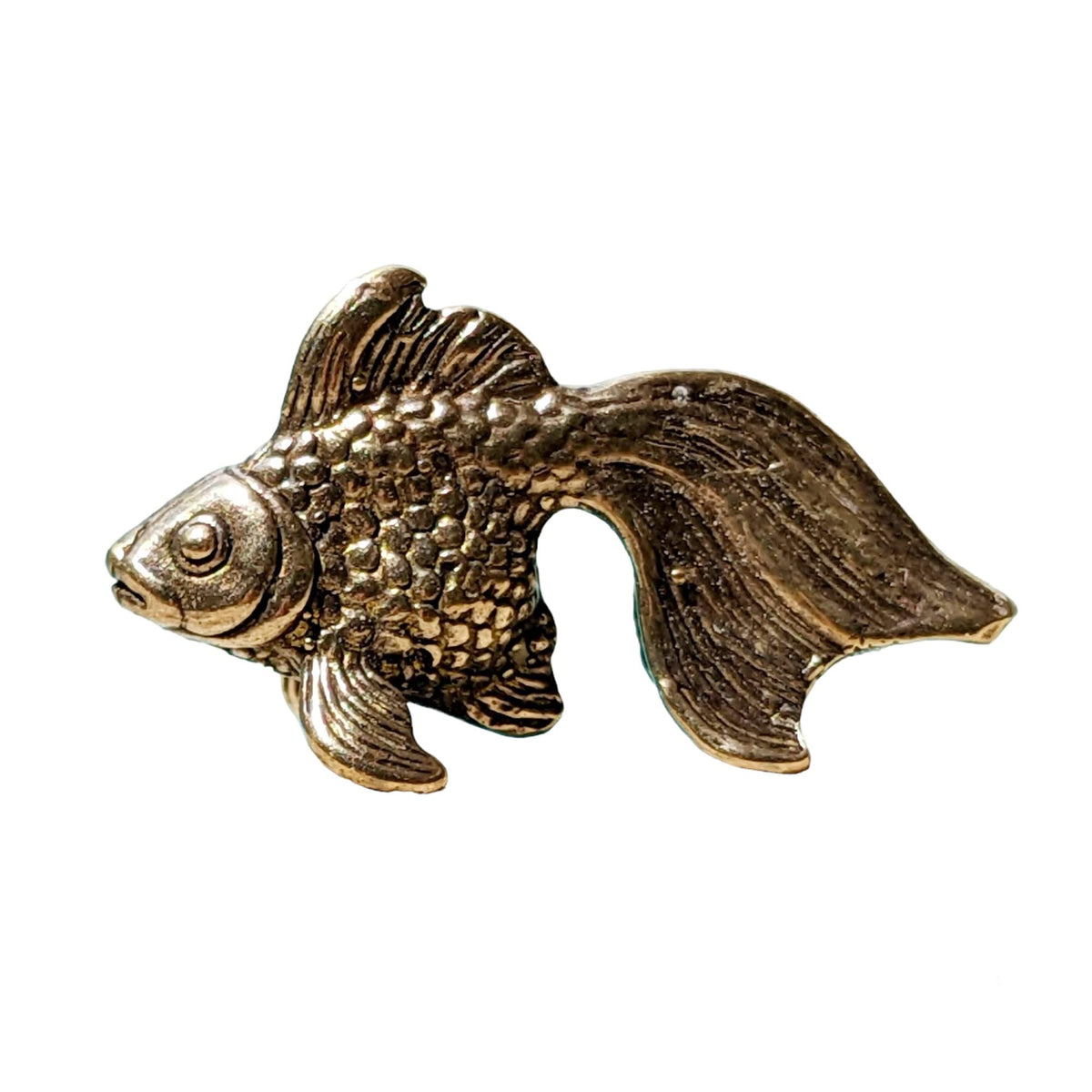 Goldfish Figurine brass miniature decorative sculpture