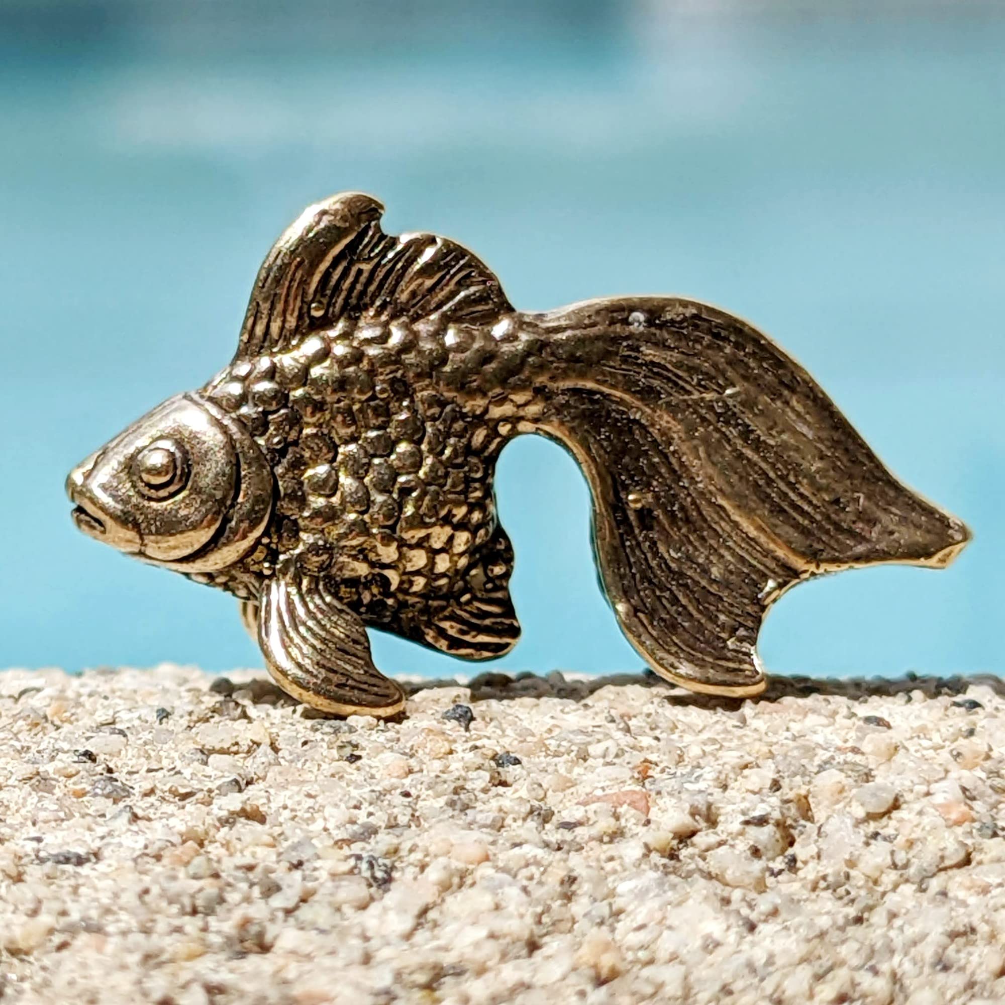 Goldfish figurine size about 2.5 cm length