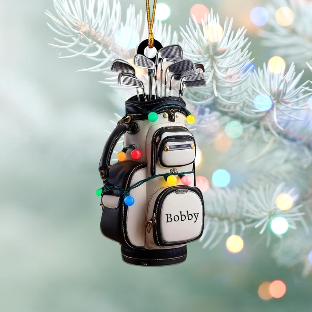 Durable acrylic or resin ornament with glossy finish