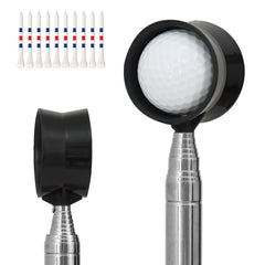 Golf Ball Retriever 9ft with double-sided scoop head