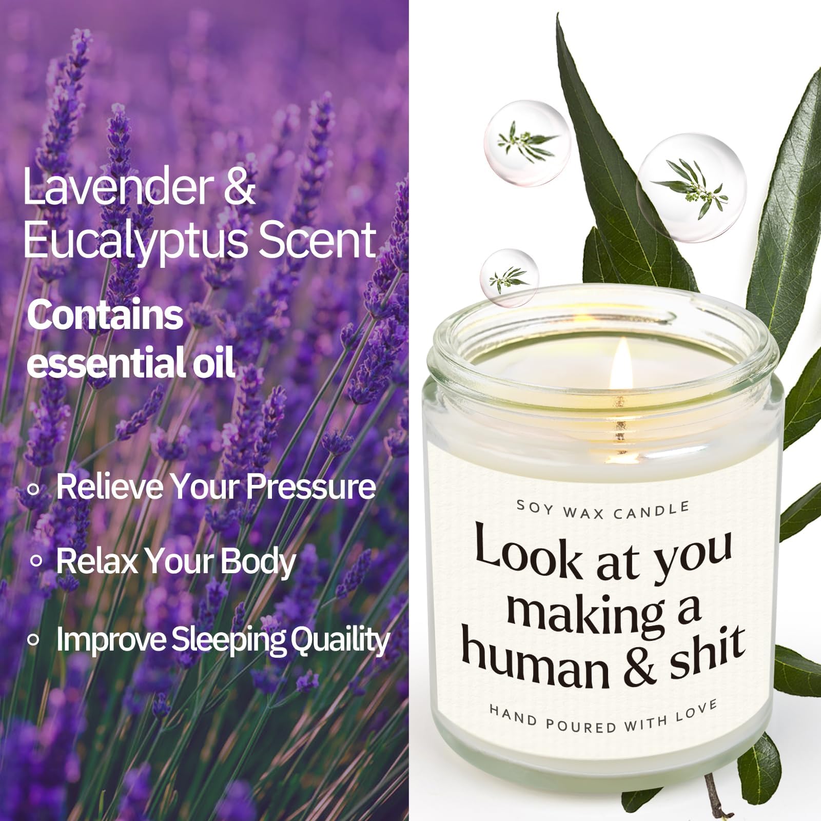 New mom gift candle packaging protected with sponges