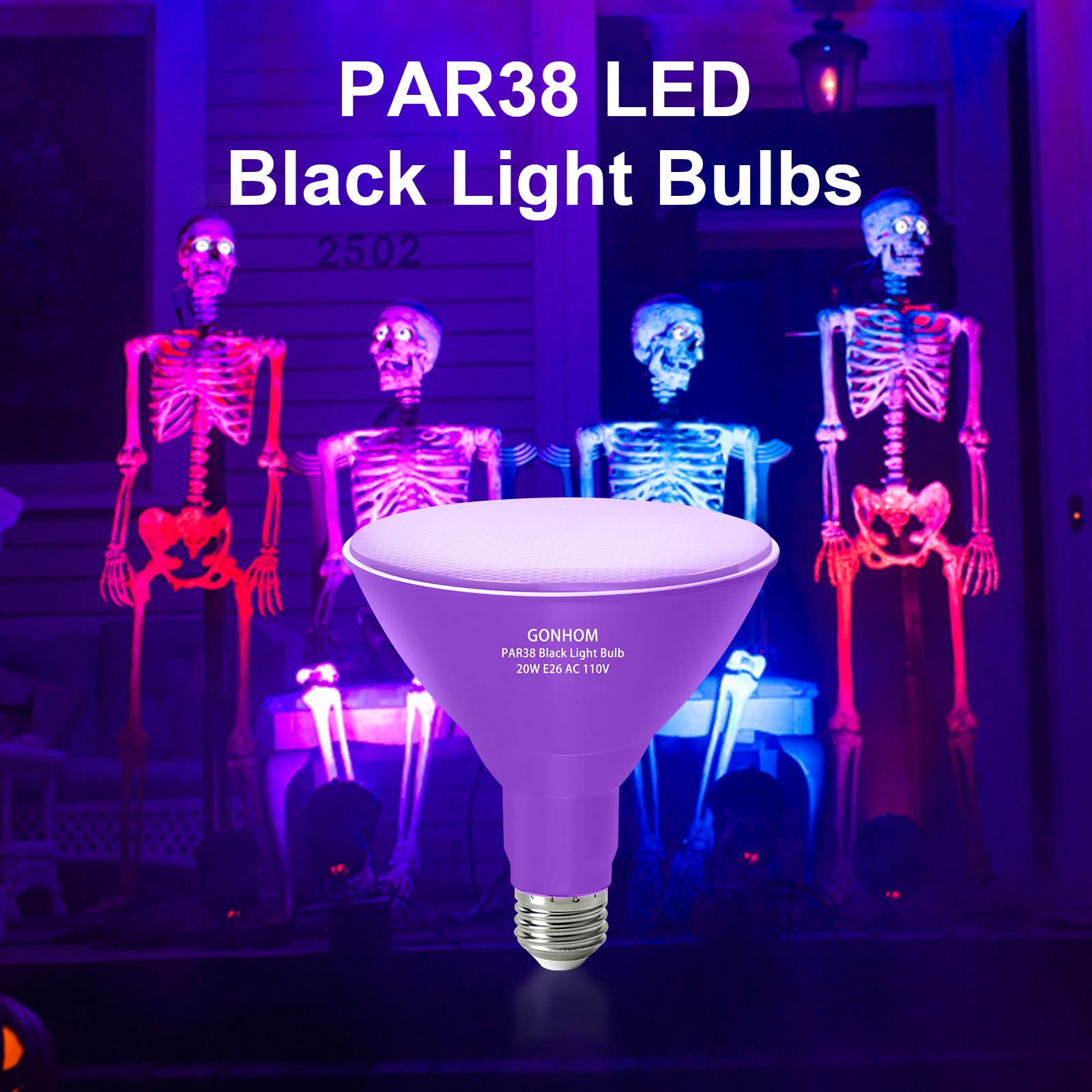 Gonhom porch and holiday LED flood lights