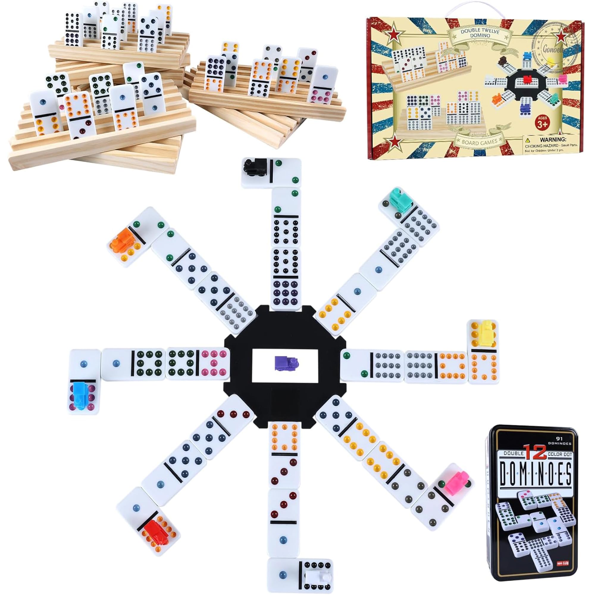 Ages 3 and up suitable for 2-8 players family board game setup