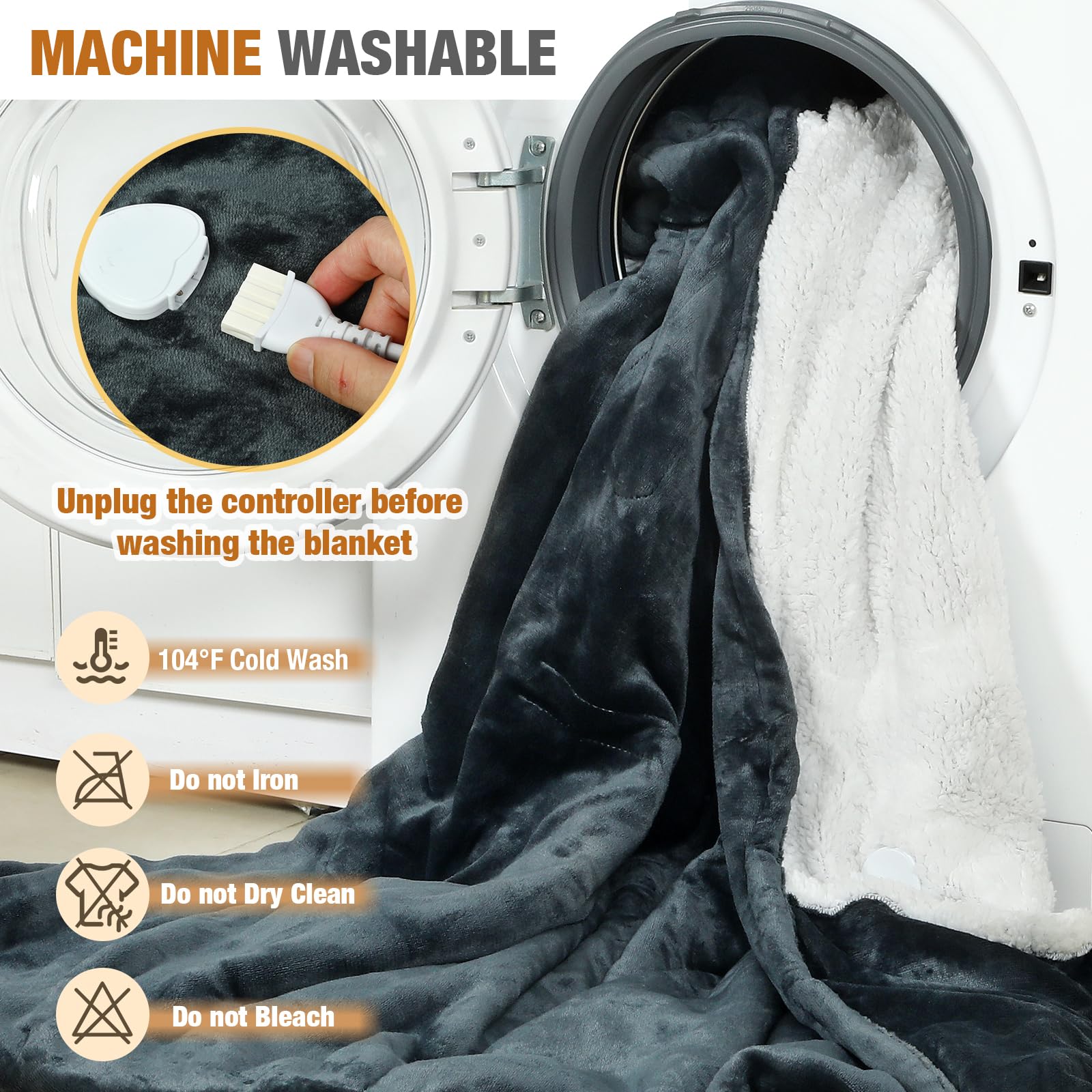 Care ready Goocoz wearable heated blanket machine washable