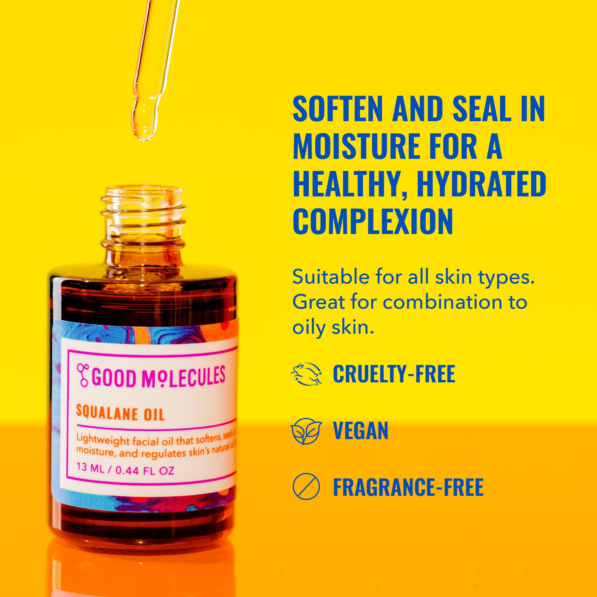 Plant derived squalane oil by Good Molecules 13 ml bottle