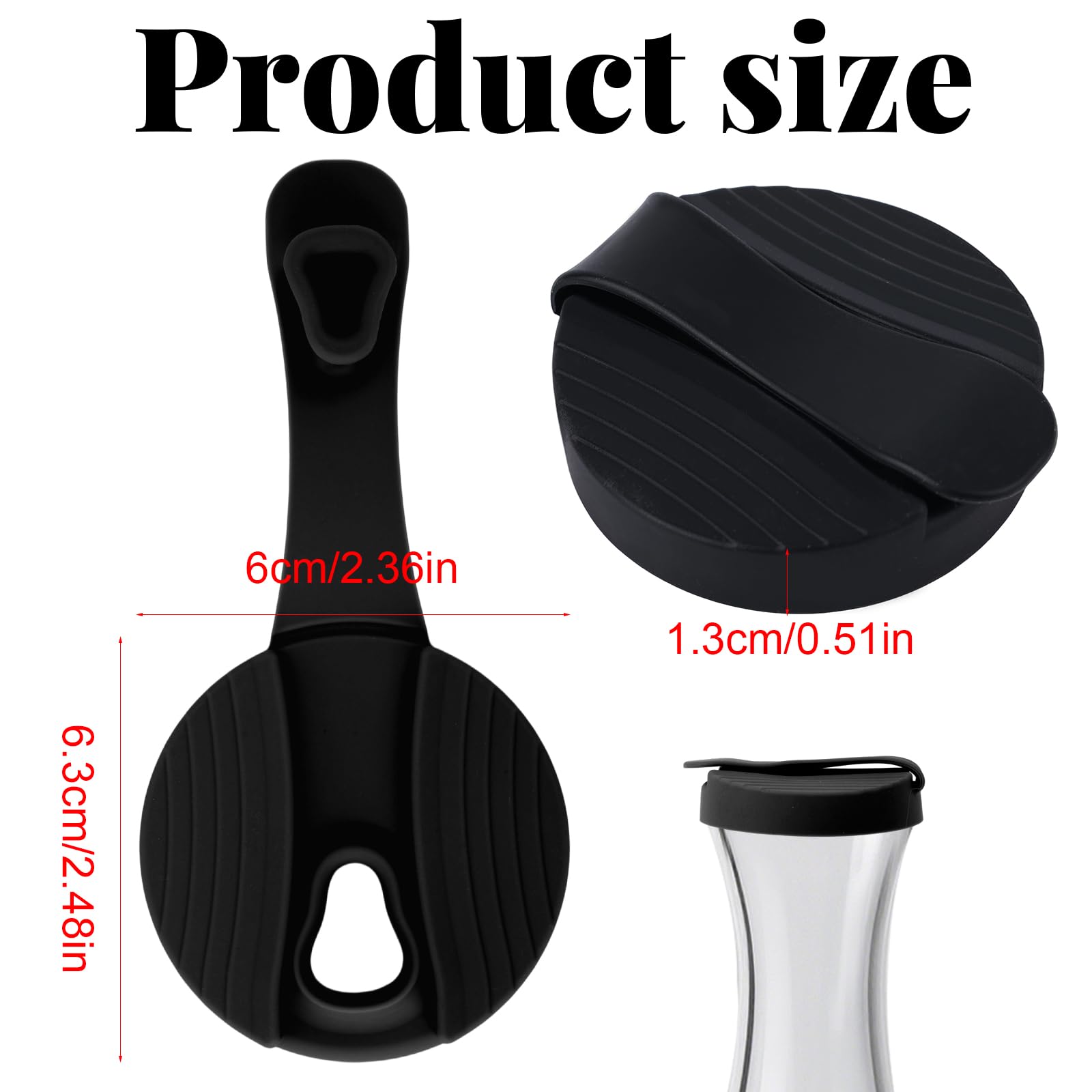 Good Seasons replacement lid silicone 2 pack for cruet