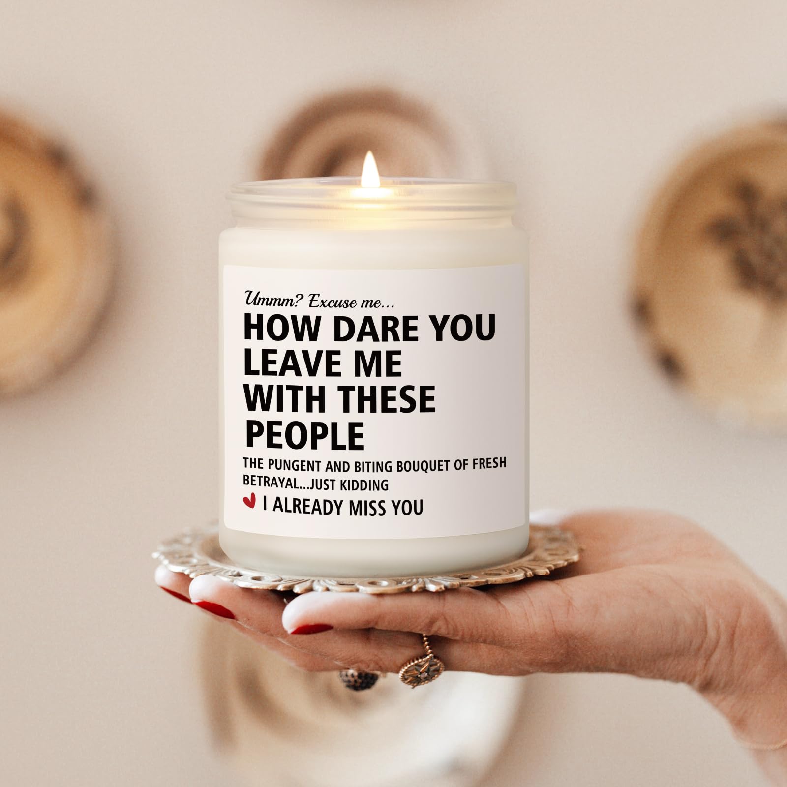 Goodbye gift for coworkers lavender candle