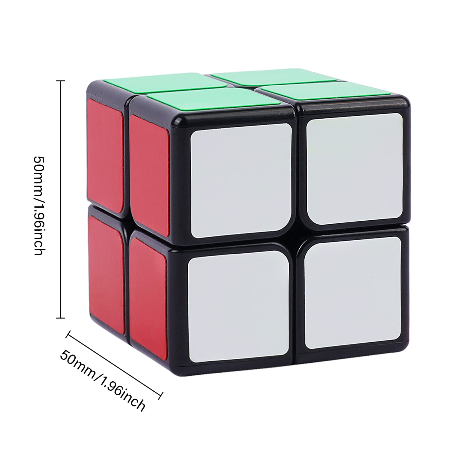 GoodCube 2x2 cube puzzle black top view