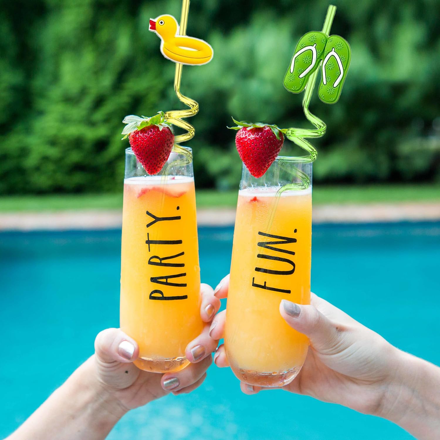 Crazy silly straws as party favors and goodie bag fillers