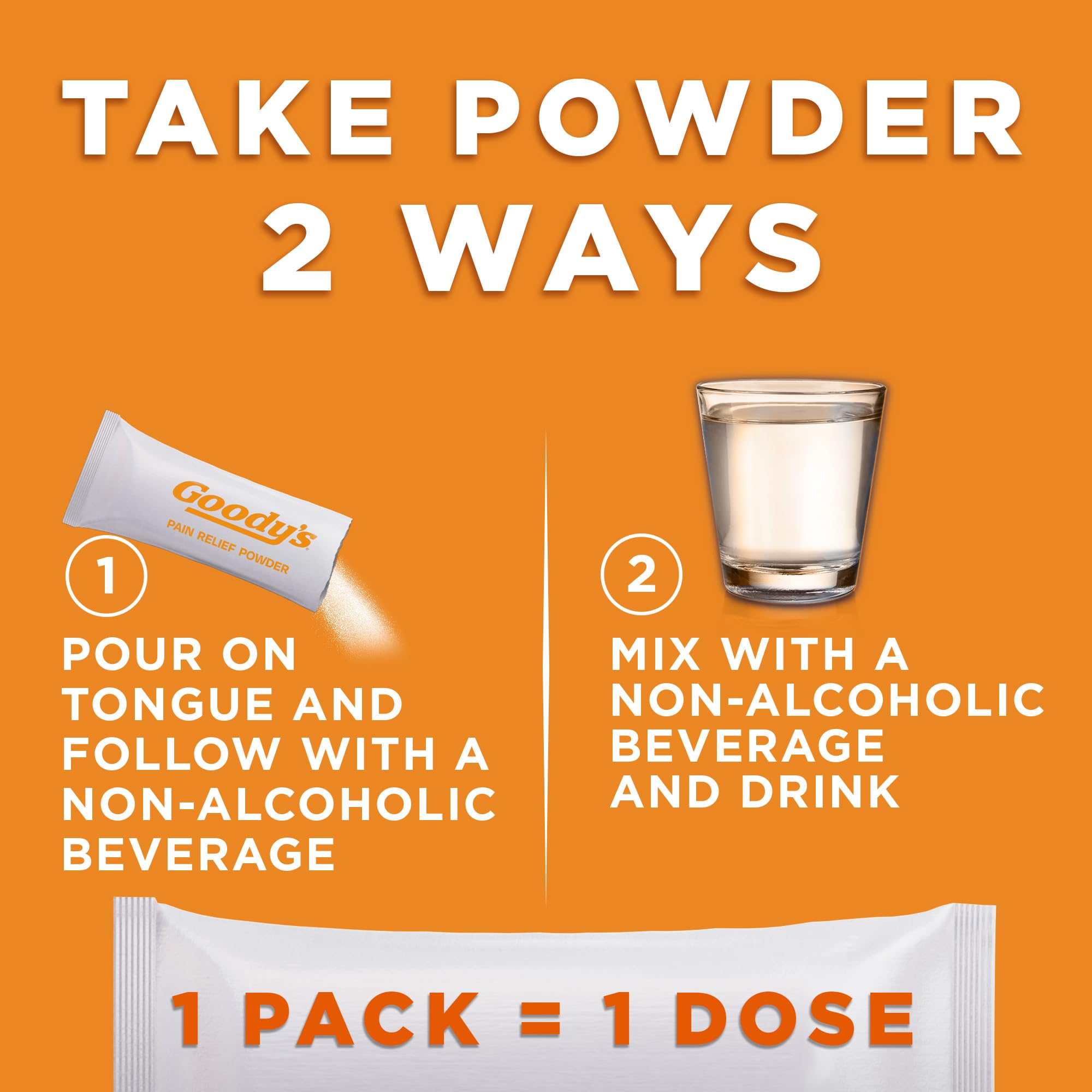 Box shows 24 stick powders per box