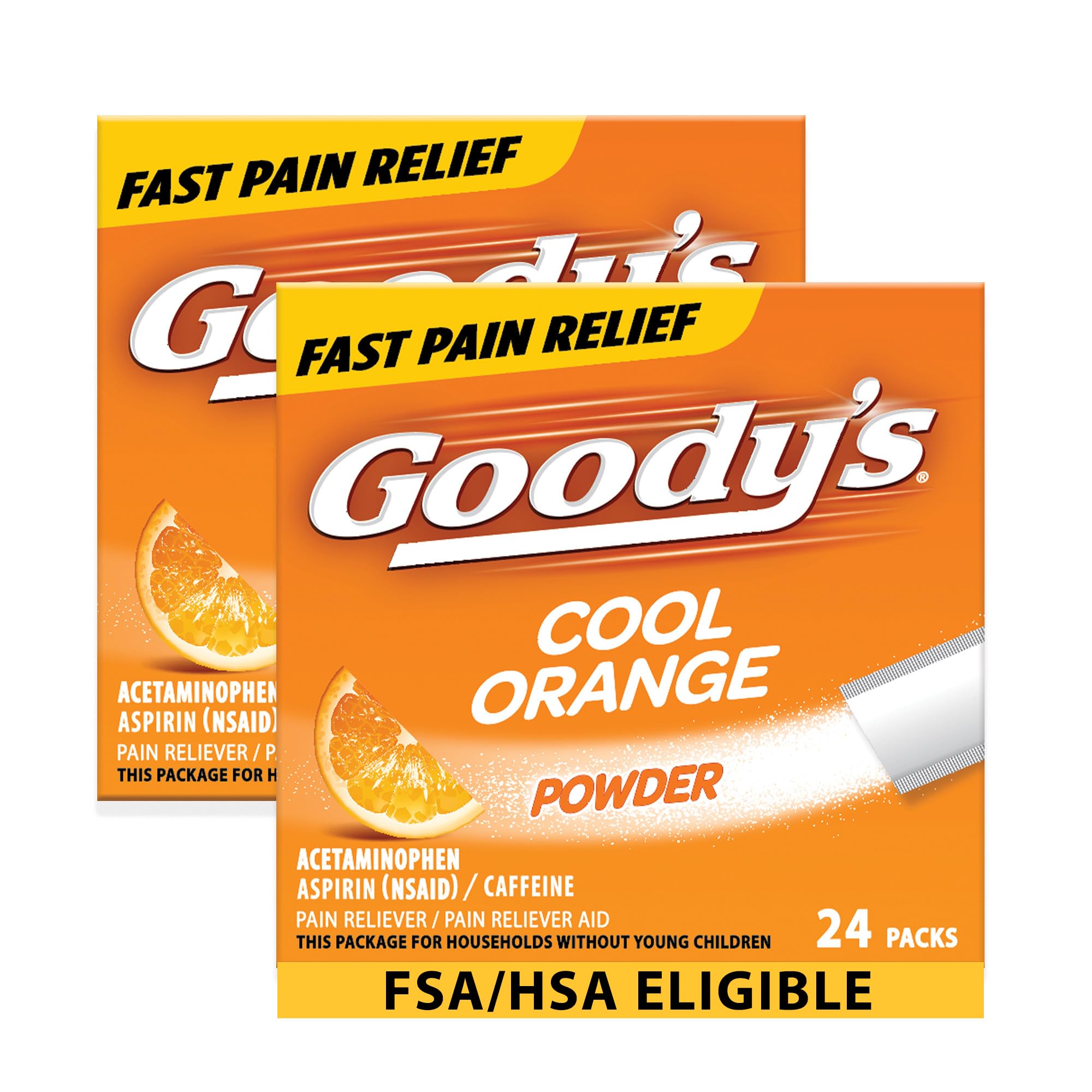 Goody's Triple Action Pain Relief Cool Orange Powder front box