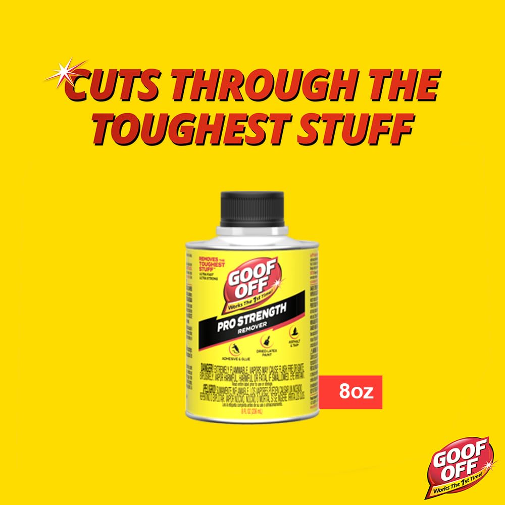 Baseboards and tools safe use Goof Off Pro Strength Remover