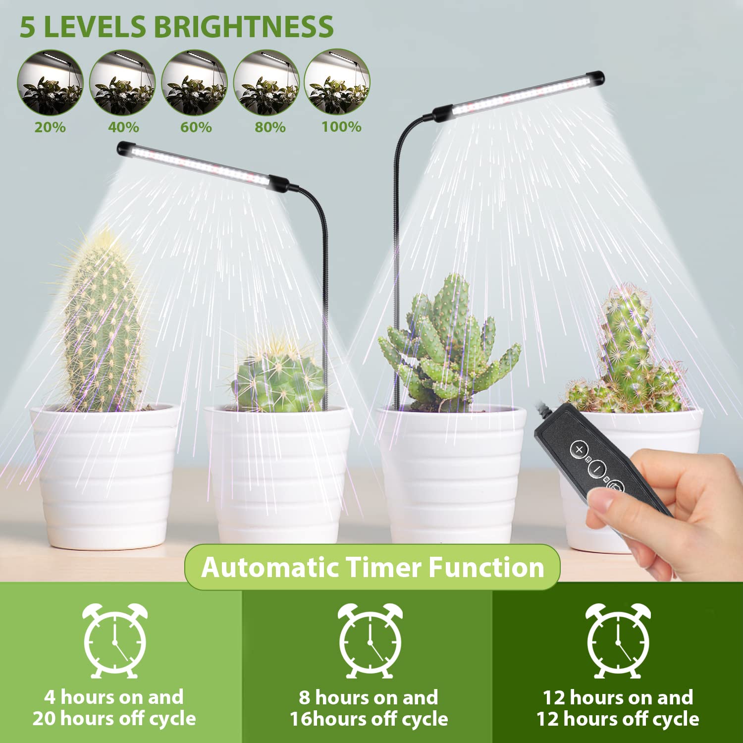 Gooseneck adjustable angle for Plant Grow Light
