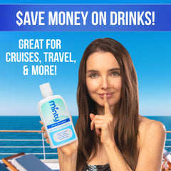 Two 25 oz flasks with pour spout for cruise travel GoPong kit
