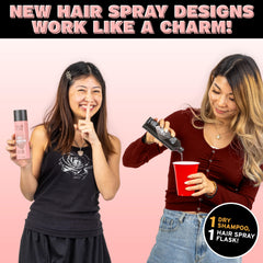 GoPong dry shampoo flask 8 oz capacity