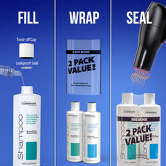 Hidden liquor flasks disguised as shampoo bottles