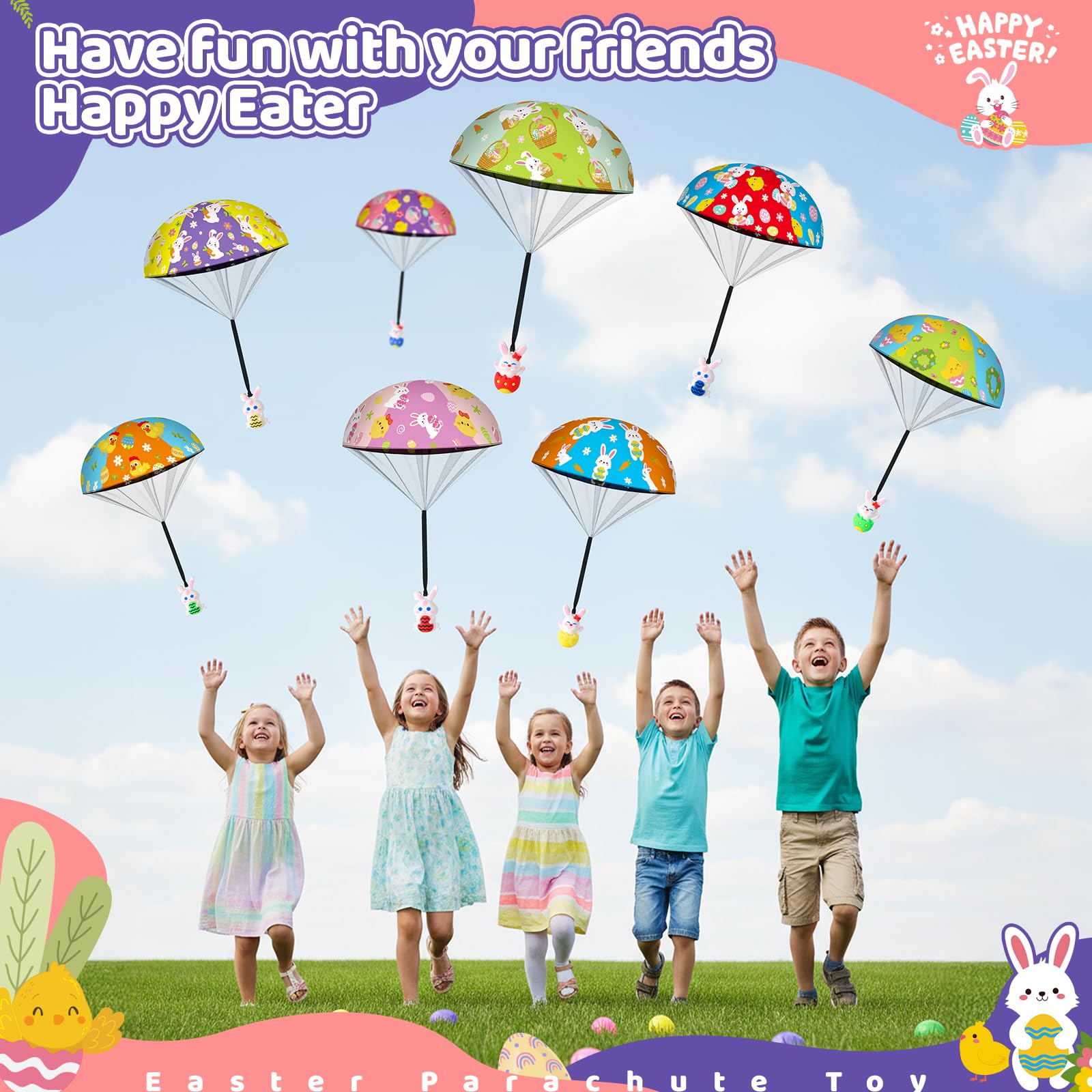 Easter basket stuffer parachute toy by GOSODME