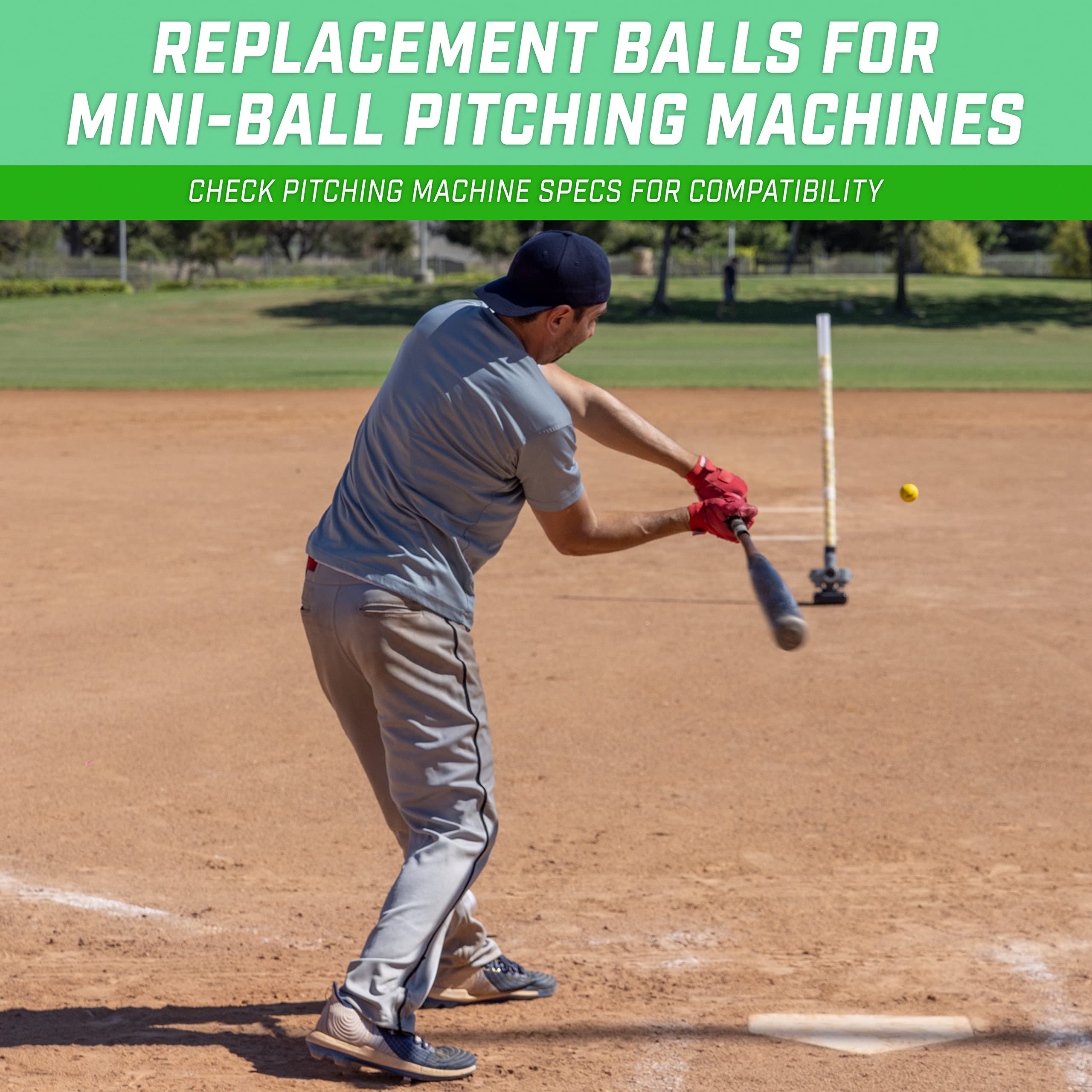 GoSports foam baseballs compatible with pitching machines including SKLZ Lightning Bolt