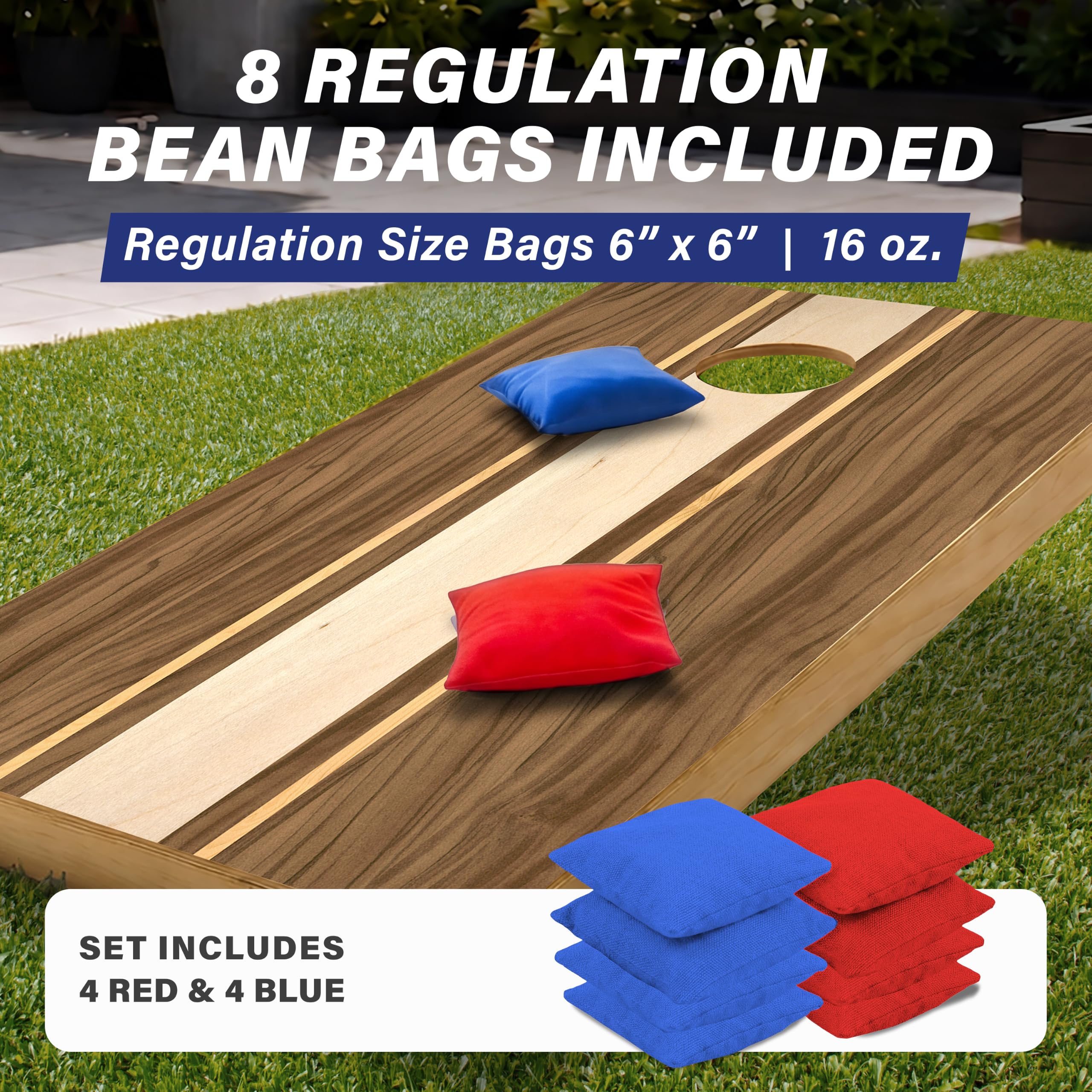 GoSports cornhole set packaging for transport
