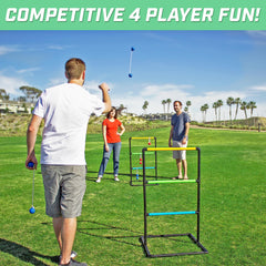 GoSports Ladder Toss Game Set six soft bolo balls included