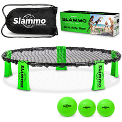 GoSports Slammo Game Set target and carry case in backyard