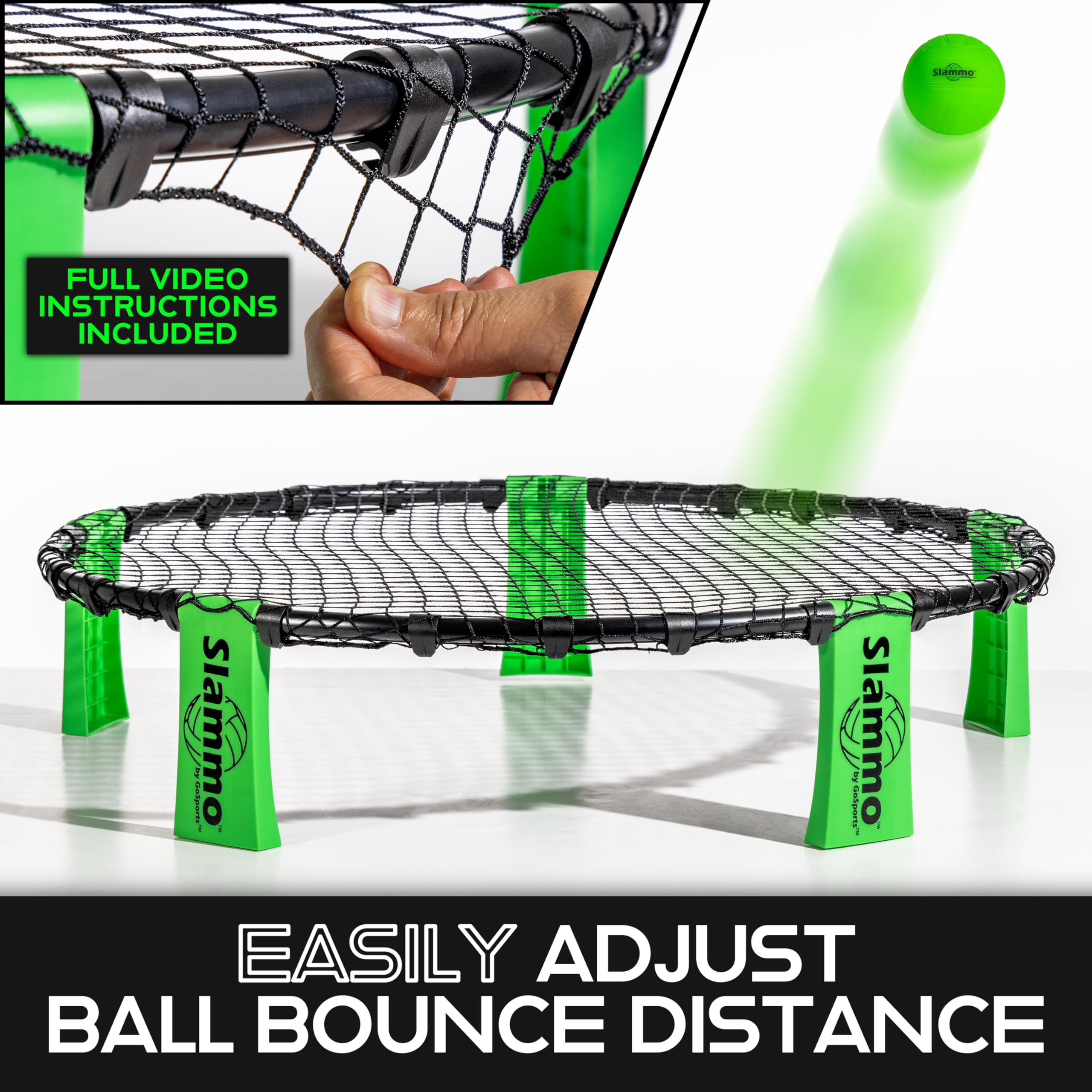 Reinforced Slammo target with high-tension netting