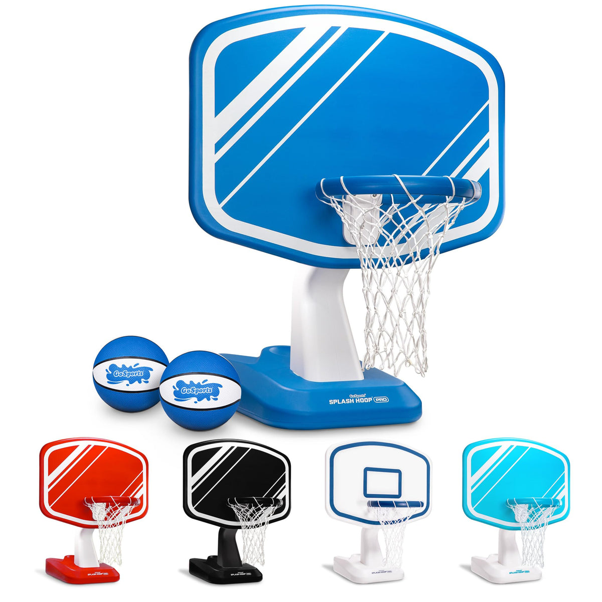 GoSports Splash Hoop PRO pool game setup on poolside