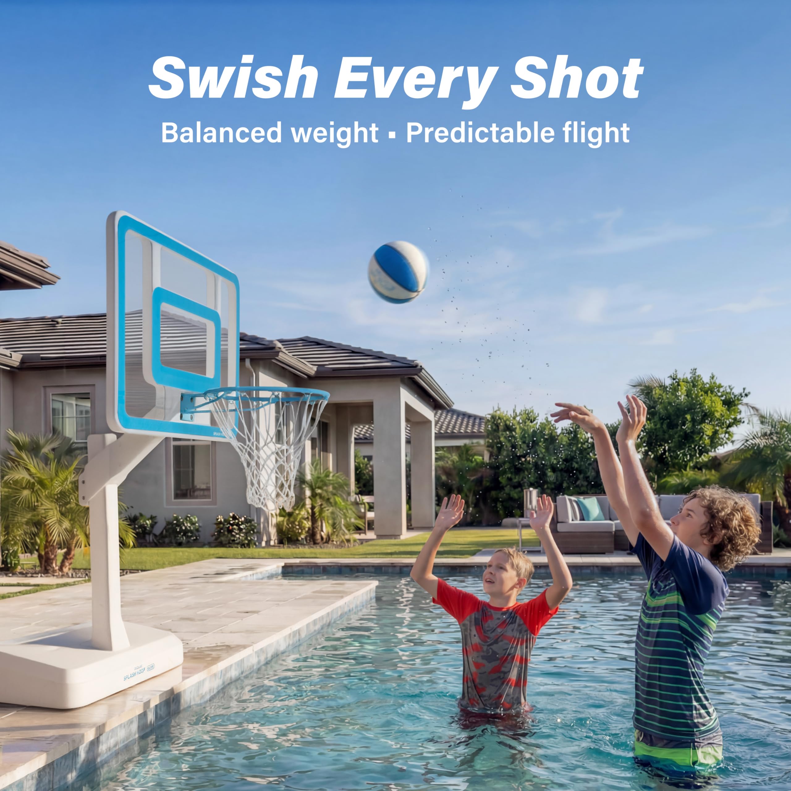 GoSports 2-pack water basketball with pump for pool play