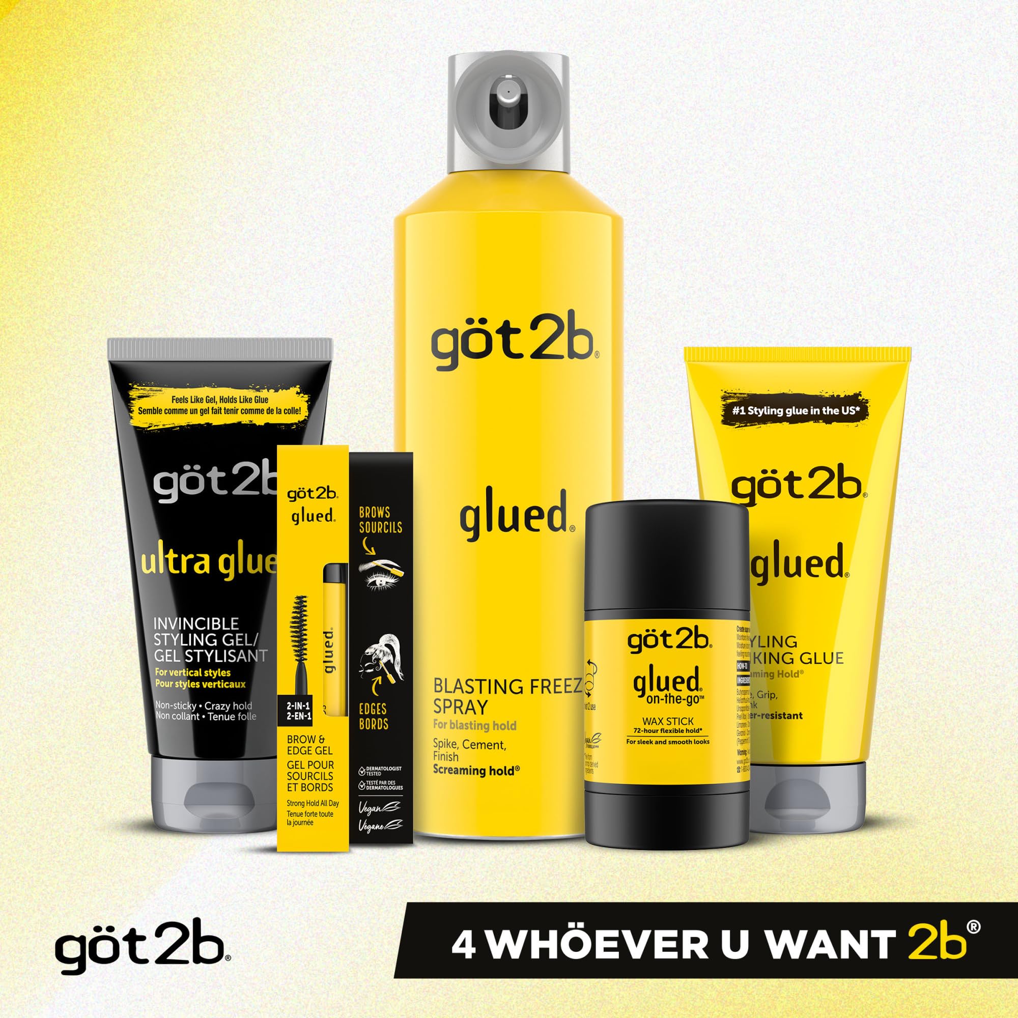 wash-out ready got2b Glued Blasting Freeze Hair Spray