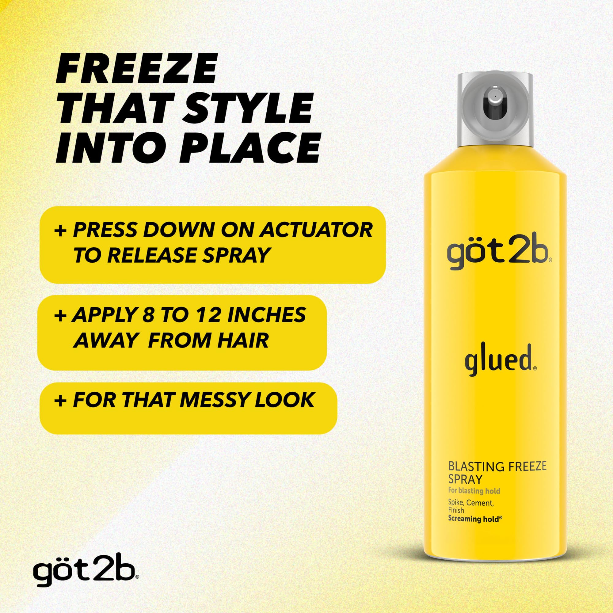 bold styling spray by got2b Glued Blasting Freeze can