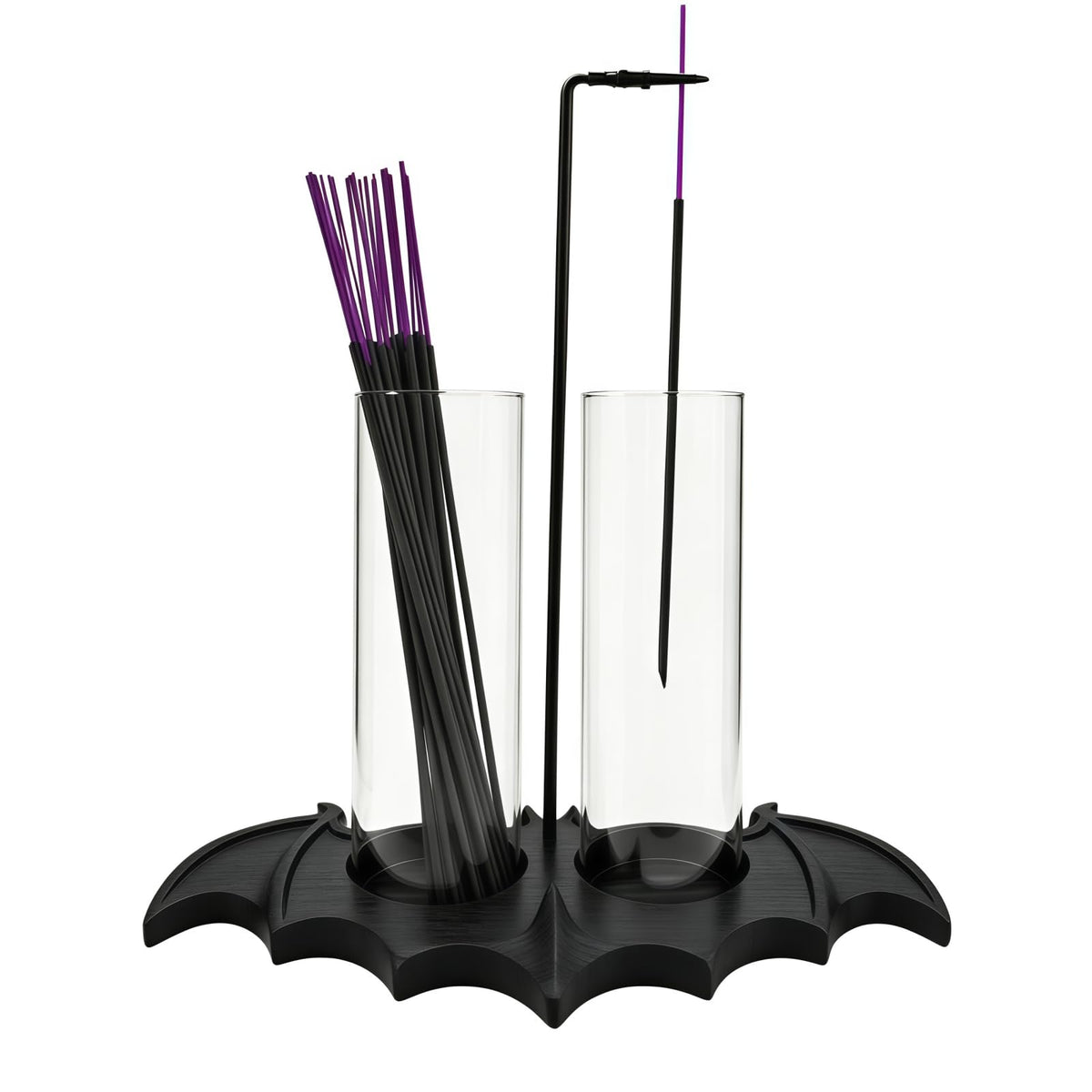 Gothic Bat Incense Holder bat-shaped base for decor