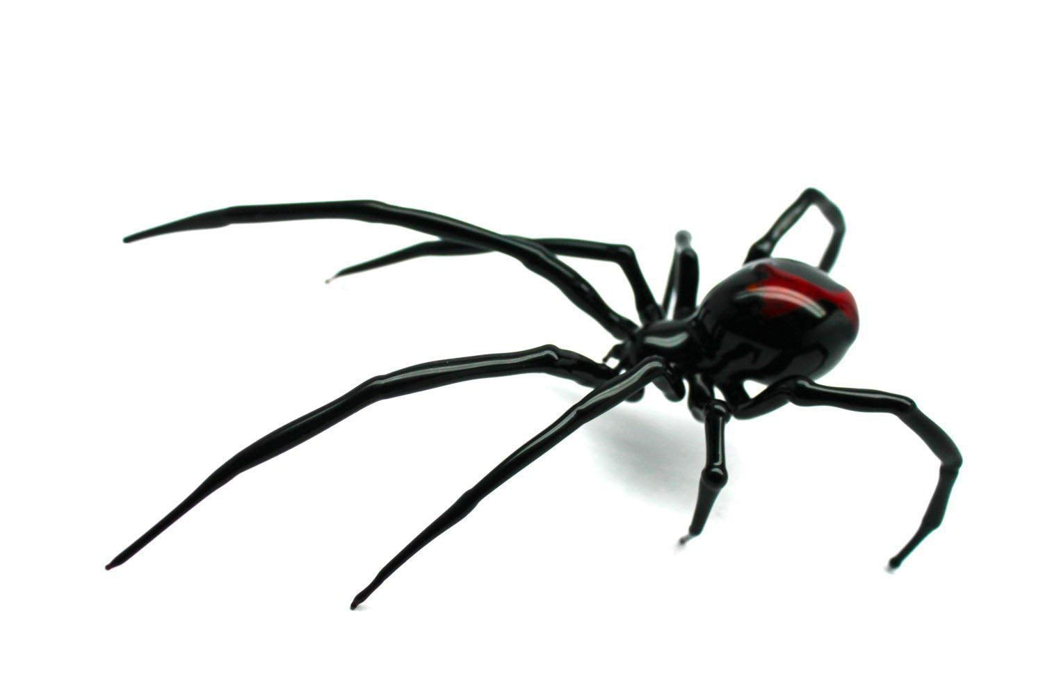 Gothic décor spider figurine showcased on shelf