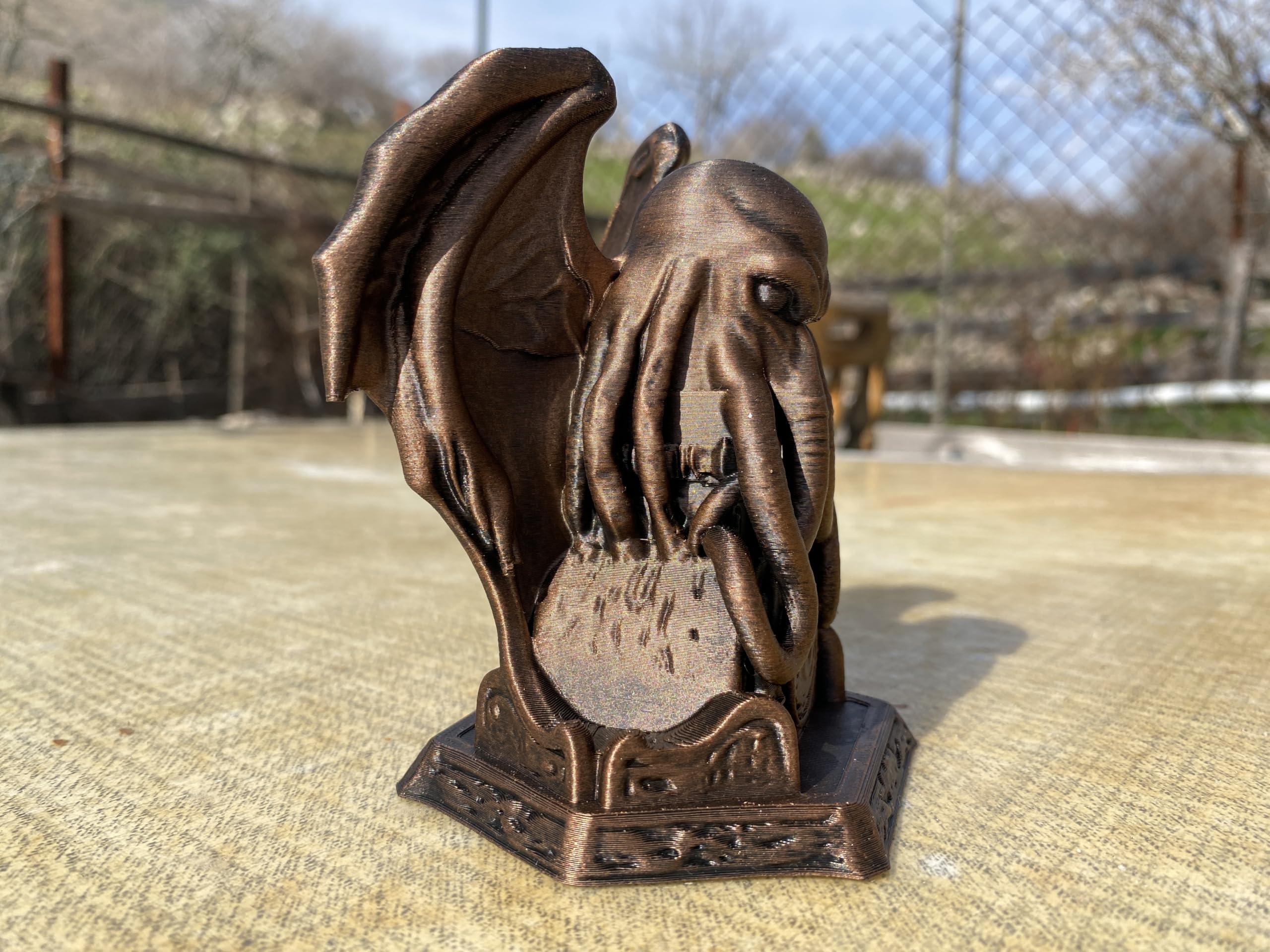 Gothic decor figurine for office shelf display