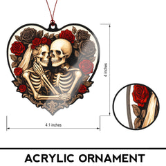 Gothic Wedding Decor ornament for holiday display
