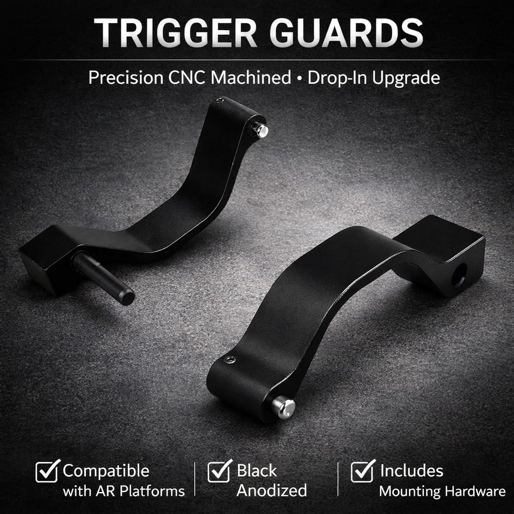 GOTICAL black anodized aluminum trigger guard accessory