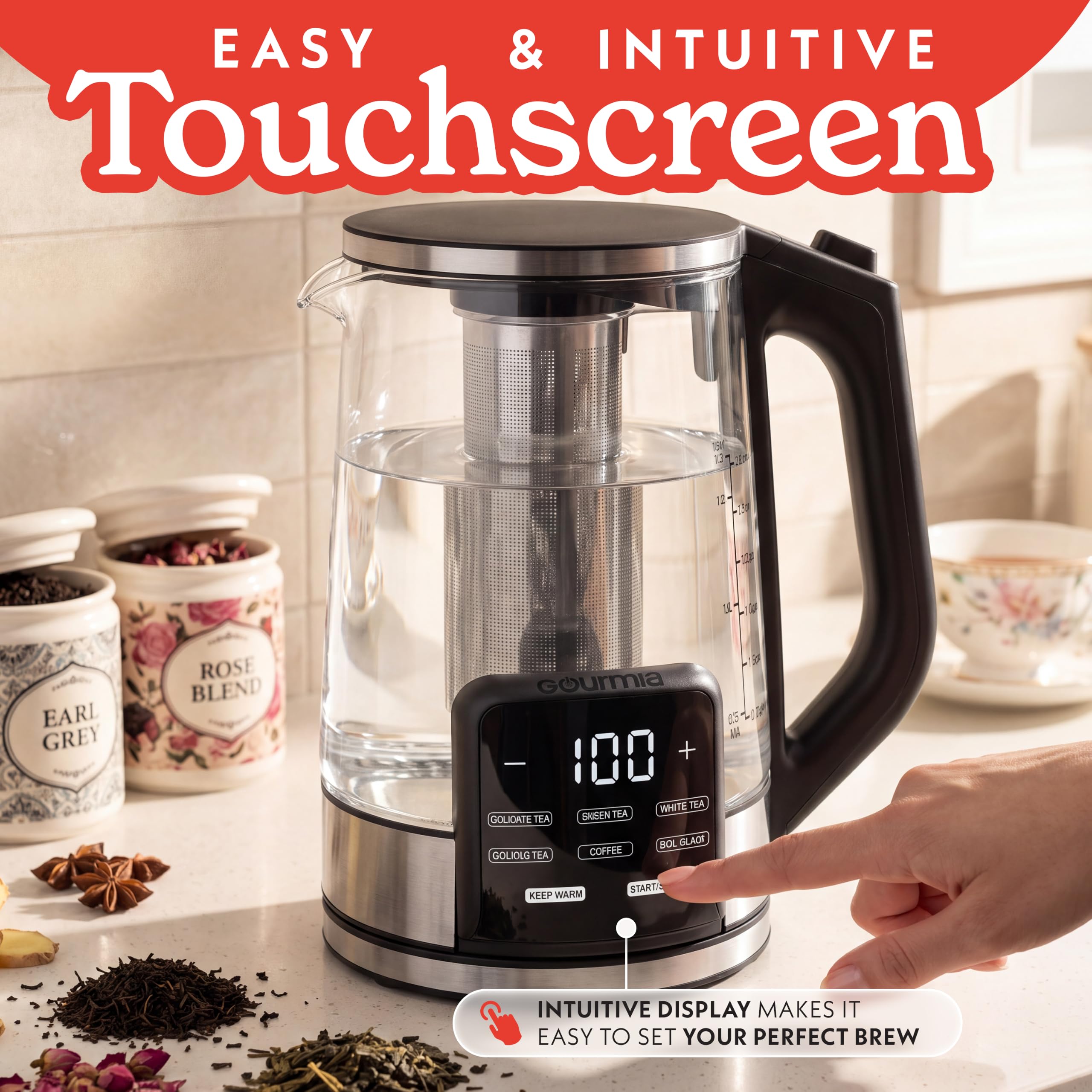 Coffee preset in Gourmia kettle