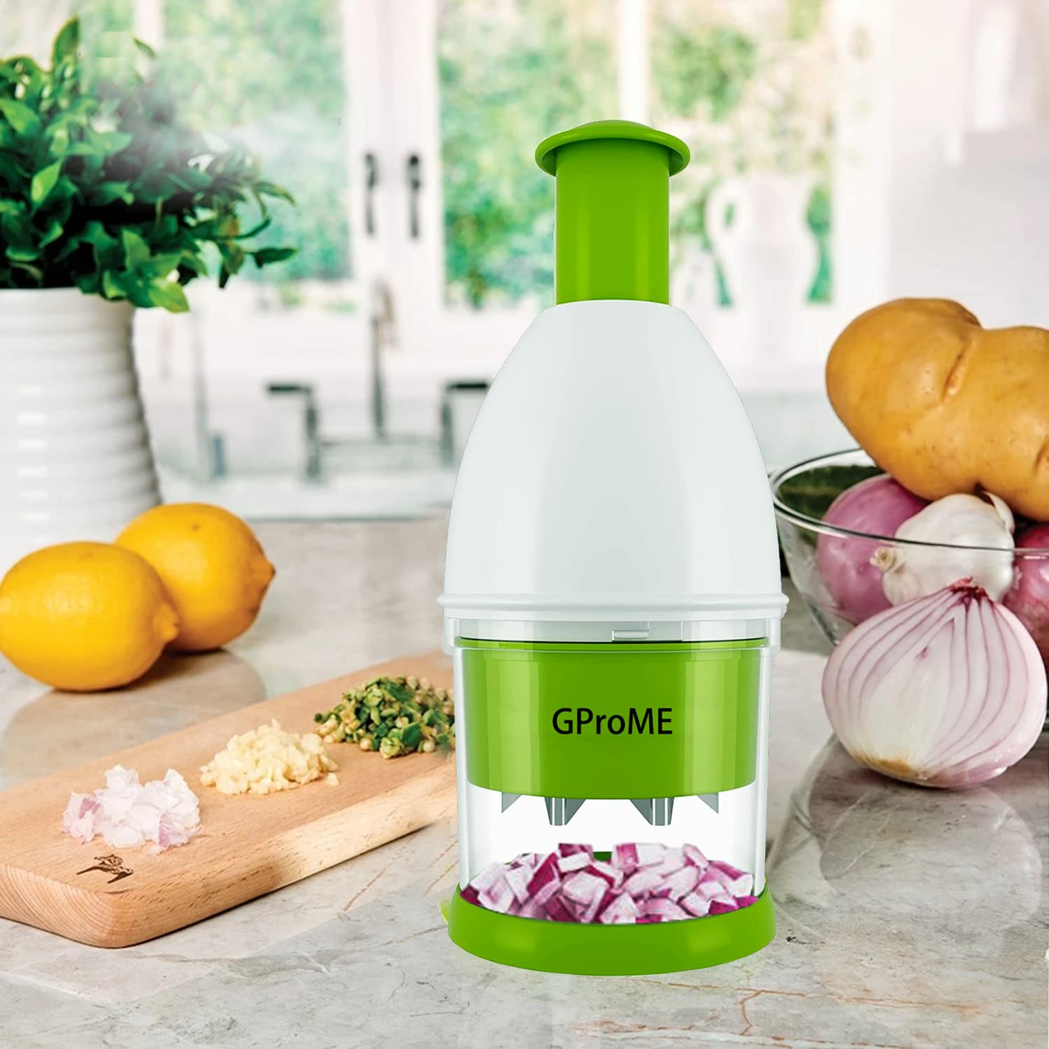 GProME New Food Chopper dishwasher top rack safe