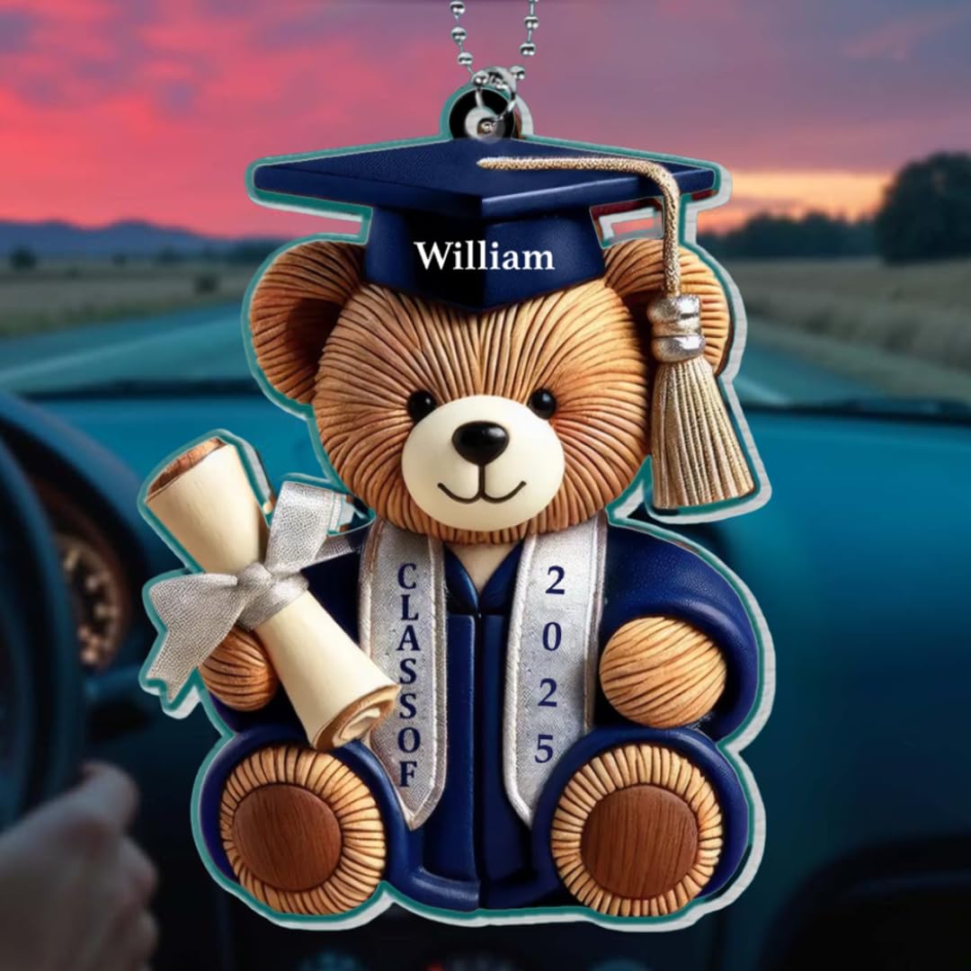 Grad bear with cap 2025 closeup image