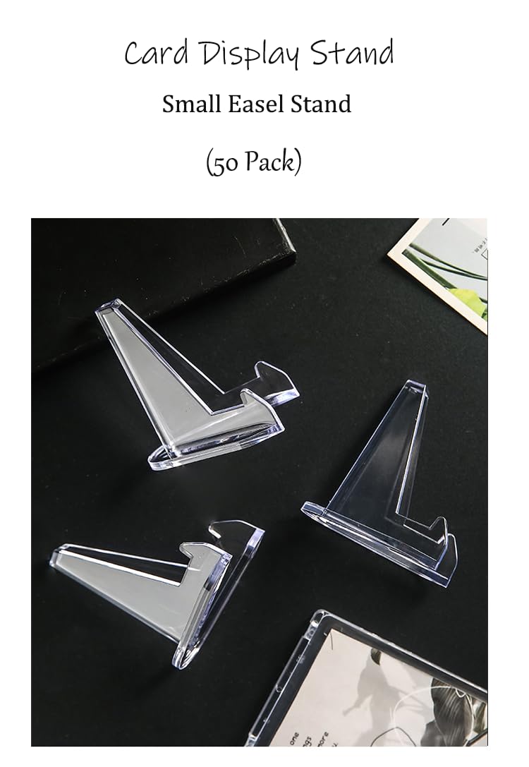 Thicker acrylic graded card display stand with triangle base