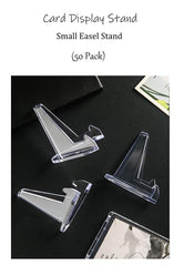 Thicker acrylic graded card display stand with triangle base