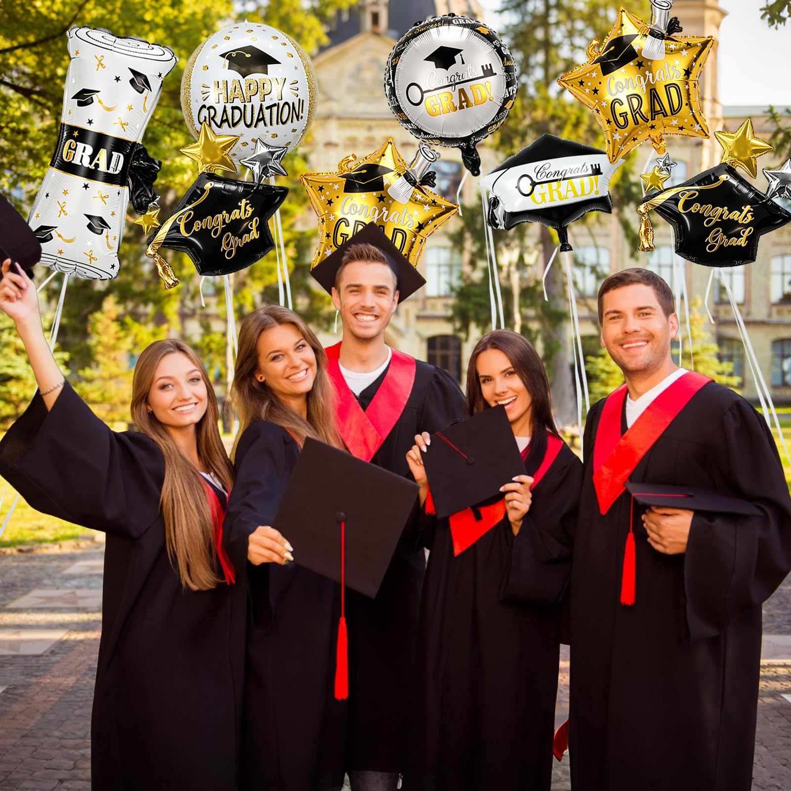 balloon backdrop props for graduation party