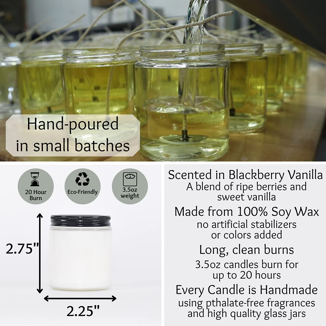 Cotton and paper wick soy candle phthalate-free
