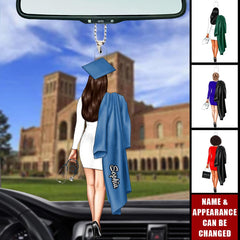Customization options for Graduation Girls ornament
