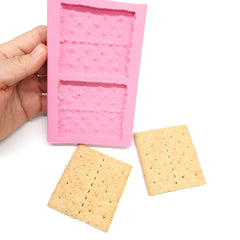 Graham 2 cavity cookie silicone mold NS007 back view