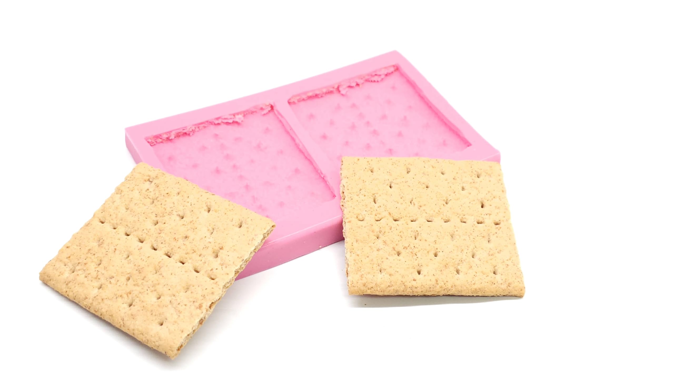 Graham 2 cavity cookie silicone mold NS007 color variation example