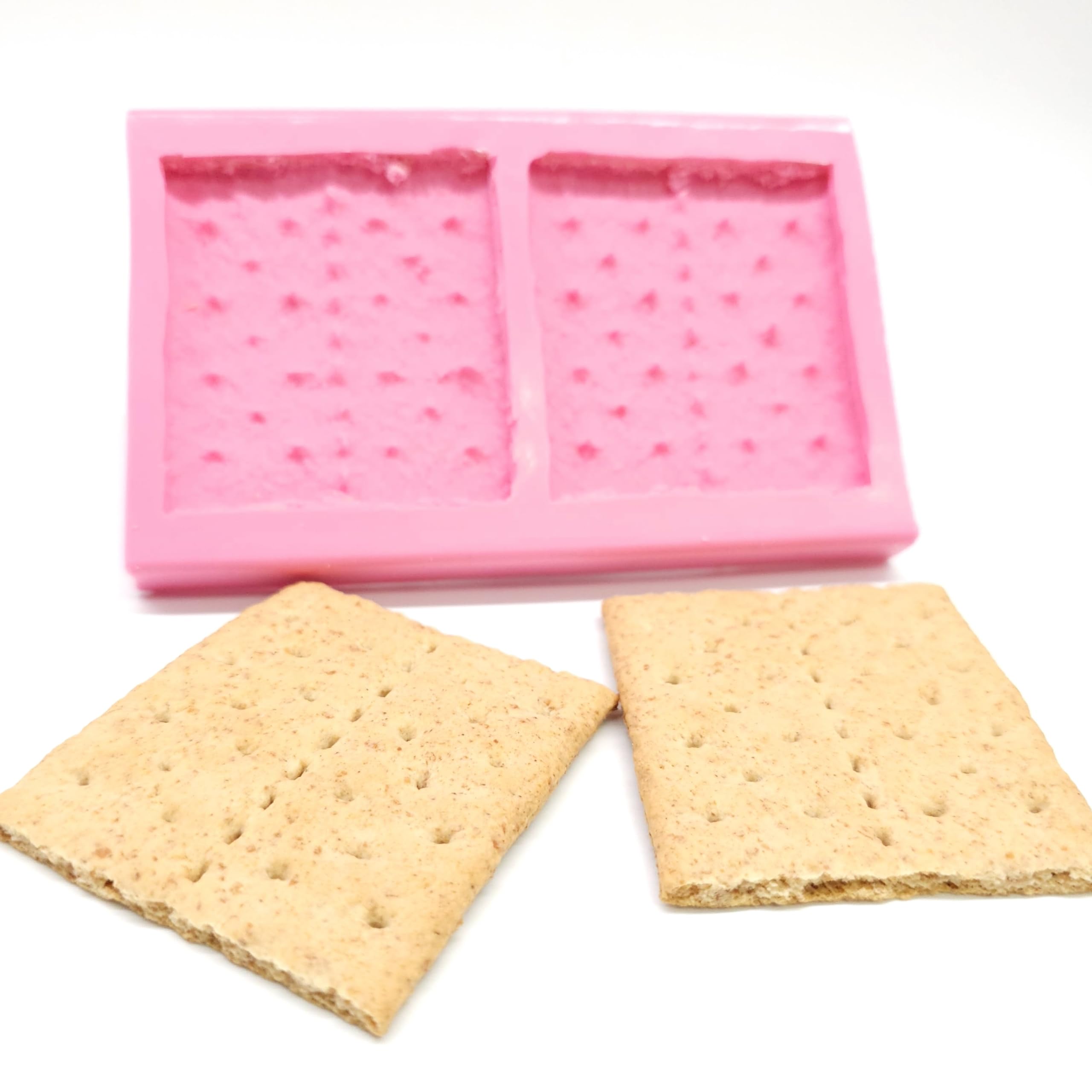 Graham 2 cavity cookie silicone mold NS007 interior view