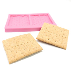 Graham 2 cavity cookie silicone mold NS007 side view