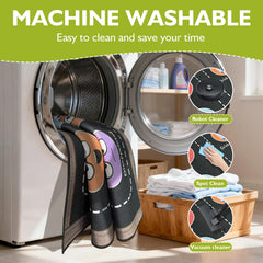 Non-slip backing visible on GRAMBET classroom rug