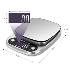 Grams kilograms pounds ounces and milliliters on scale display